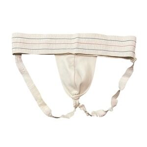 VTG Wilson Athletic Support Jock Strap White Size Large Underwear USA READ